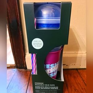 🦩3/$30 Starbucks Reusable Cold Cups Set